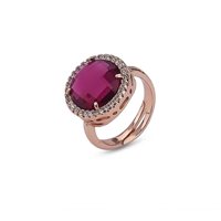 Anello Boccadamo Donna Sharada in Bronzo Zircone XAN190RS - XAN190RS